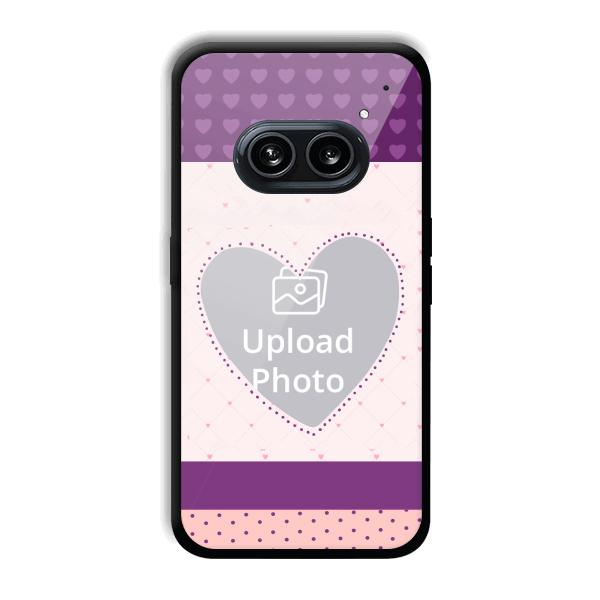 Purple Hearts Customized Printed Back Cover for Nothing Phone (2a) 5G