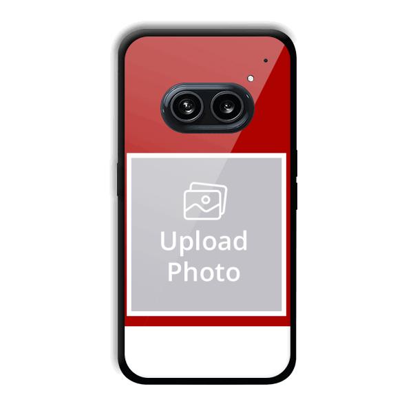 Red & White Customized Printed Back Cover for Nothing Phone (2a) 5G