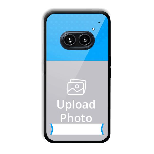 Sky Blue & White Customized Printed Back Cover for Nothing Phone (2a) 5G