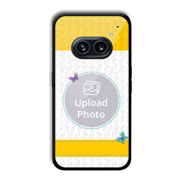Butterflies & Yellow Customized Printed Back Cover for Nothing Phone (2a) 5G
