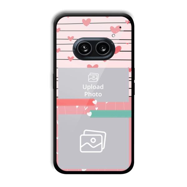 Pink Hearts Customized Printed Back Cover for Nothing Phone (2a) 5G