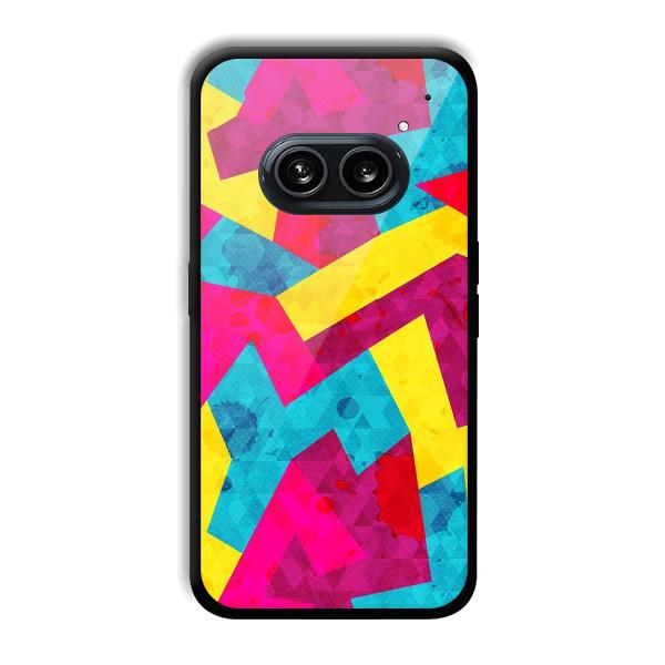Pink Yellow Pattern Phone Customized Printed Back Cover for Nothing Phone (2a) 5G
