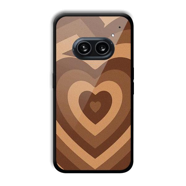 Brown Hearts Phone Customized Printed Back Cover for Nothing Phone (2a) 5G