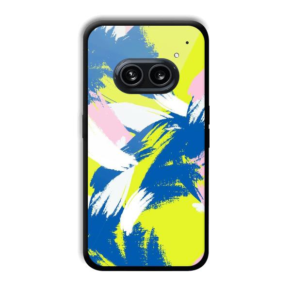 Blue White Pattern Phone Customized Printed Back Cover for Nothing Phone (2a) 5G