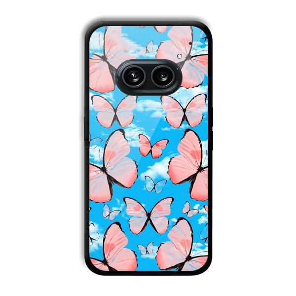 Pink Butterflies Phone Customized Printed Back Cover for Nothing Phone (2a) 5G
