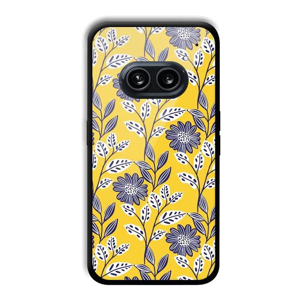 Yellow Fabric Design Phone Customized Printed Back Cover for Nothing Phone (2a) 5G