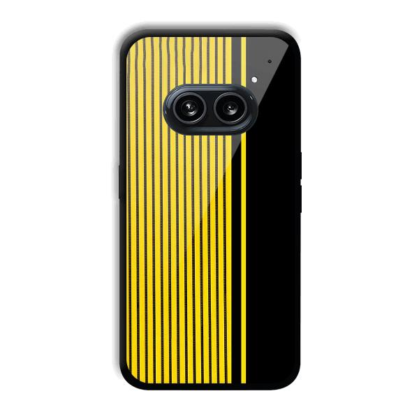 Yellow Black Design Phone Customized Printed Back Cover for Nothing Phone (2a) 5G