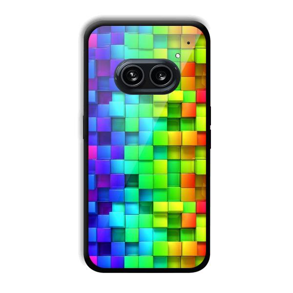 Square Blocks Phone Customized Printed Back Cover for Nothing Phone (2a) 5G