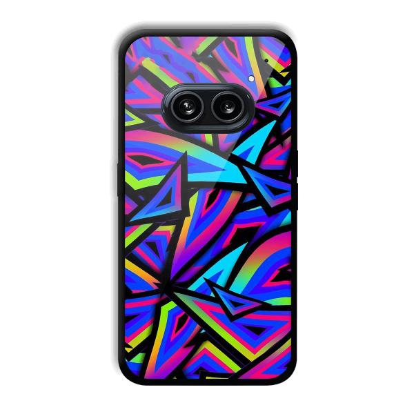 Blue Triangles Phone Customized Printed Back Cover for Nothing Phone (2a) 5G
