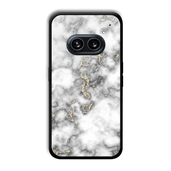 Grey White Design Phone Customized Printed Back Cover for Nothing Phone (2a) 5G