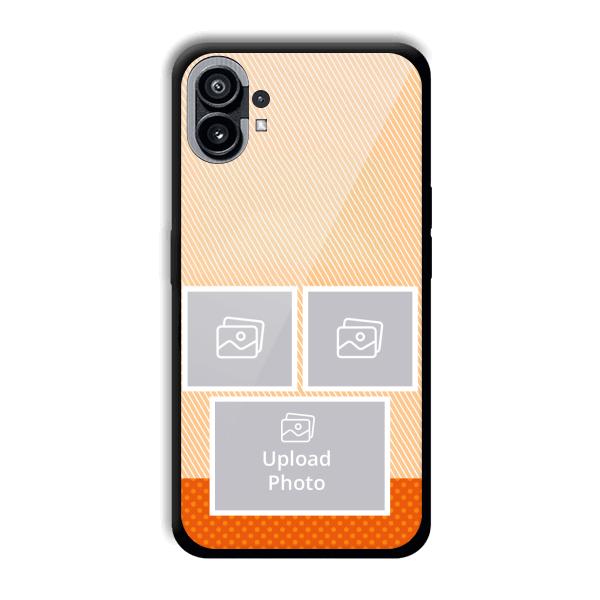 Orange Background Customized Printed Back Cover for Nothing Phone (1)