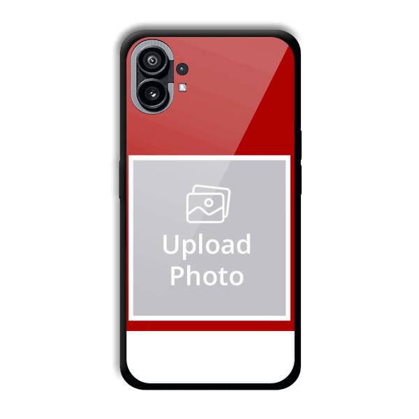 Red & White Customized Printed Back Cover for Nothing Phone (1)