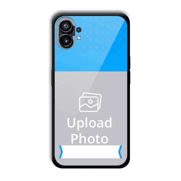 Sky Blue & White Customized Printed Back Cover for Nothing Phone (1)