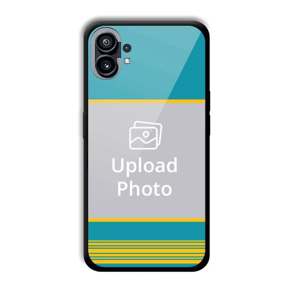 Yellow Blue Design Customized Printed Back Cover for Nothing Phone (1)