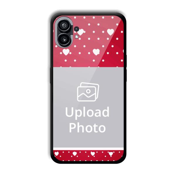White Hearts Customized Printed Back Cover for Nothing Phone (1)
