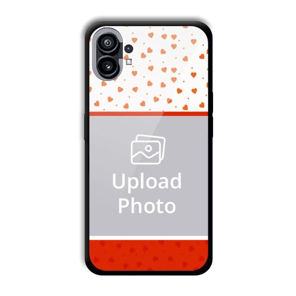 Orange Hearts Customized Printed Back Cover for Nothing Phone (1)