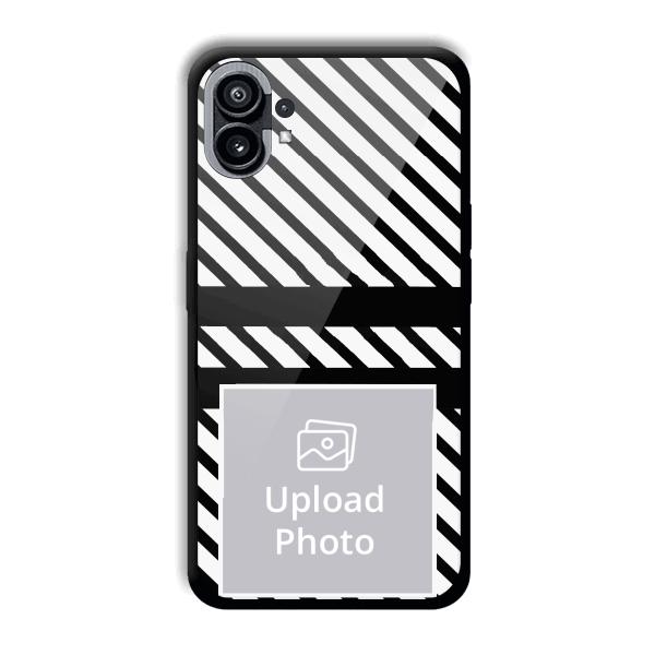 White Black Customized Printed Back Cover for Nothing Phone (1)
