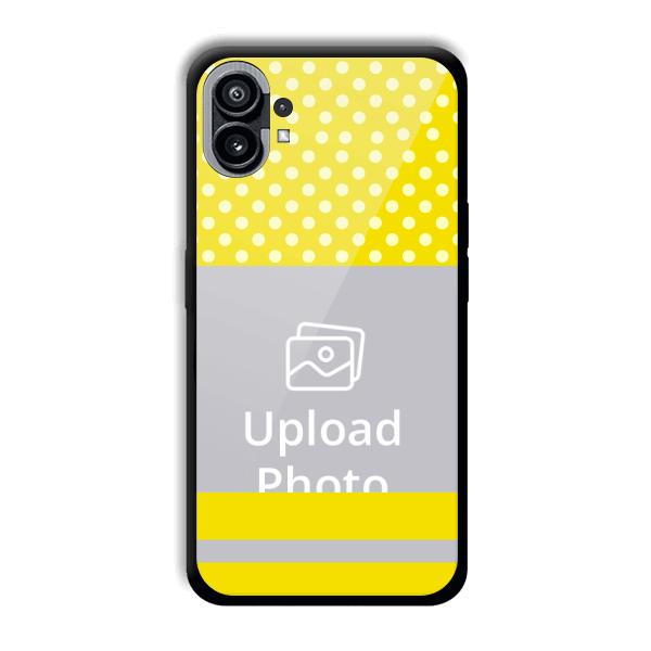 White & Yellow Customized Printed Back Cover for Nothing Phone (1)