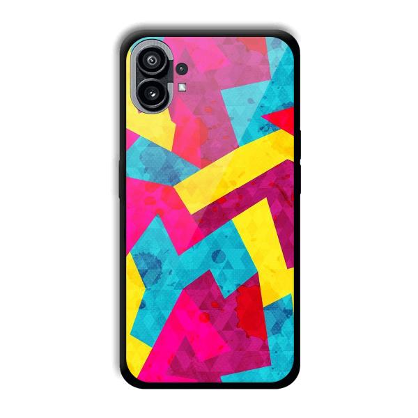 Pink Yellow Pattern Phone Customized Printed Back Cover for Nothing Phone (1)