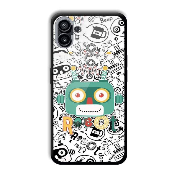 Animated Robot Phone Customized Printed Back Cover for Nothing Phone (1)