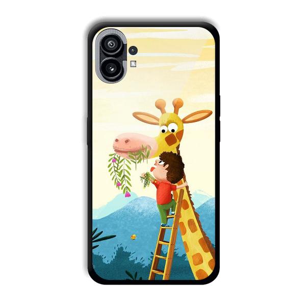 Giraffe & The Boy Phone Customized Printed Back Cover for Nothing Phone (1)