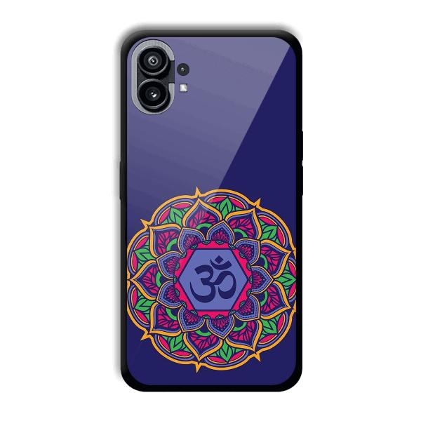 Blue Om Design Phone Customized Printed Back Cover for Nothing Phone (1)