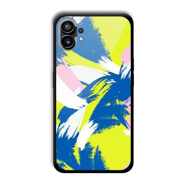 Blue White Pattern Phone Customized Printed Back Cover for Nothing Phone (1)