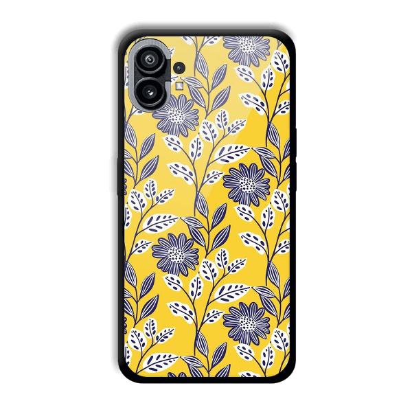 Yellow Fabric Design Phone Customized Printed Back Cover for Nothing Phone (1)