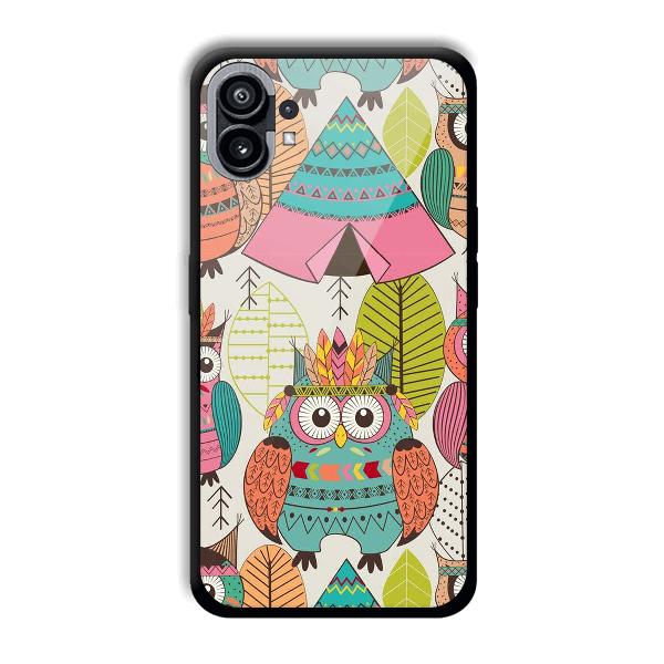 Fancy Owl Phone Customized Printed Back Cover for Nothing Phone (1)