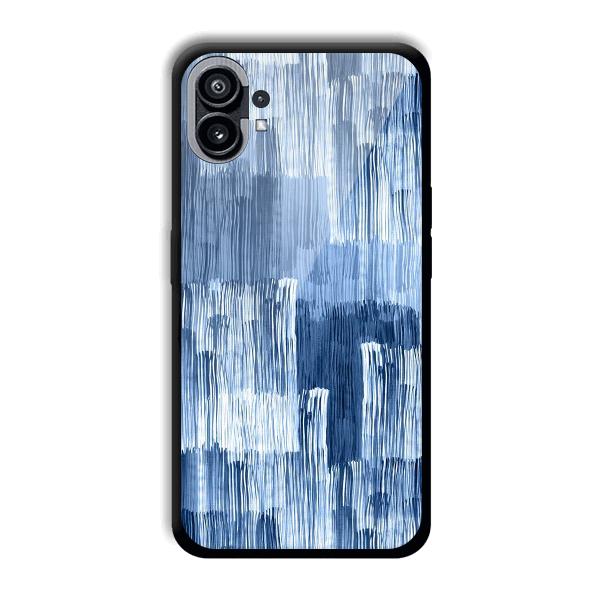 Blue White Lines Phone Customized Printed Back Cover for Nothing Phone (1)