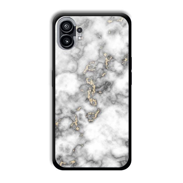 Grey White Design Phone Customized Printed Back Cover for Nothing Phone (1)