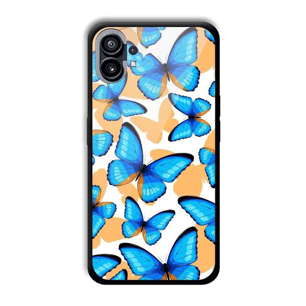 Blue Butterflies Phone Customized Printed Back Cover for Nothing Phone (1)