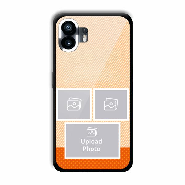 Orange Background Customized Printed Back Cover for Nothing Phone (2)