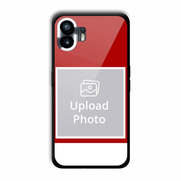 Red & White Customized Printed Back Cover for Nothing Phone (2)