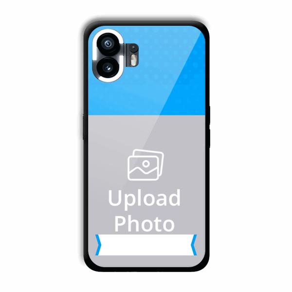Sky Blue & White Customized Printed Back Cover for Nothing Phone (2)