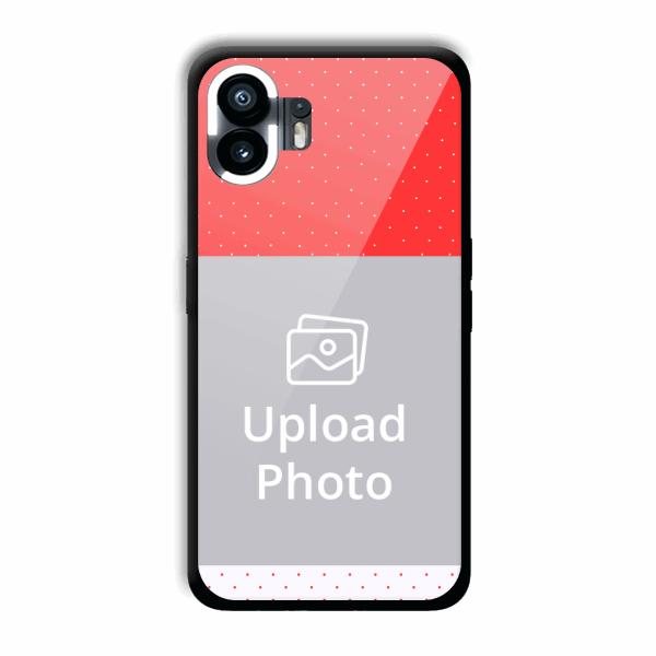 Red White Customized Printed Back Cover for Nothing Phone (2)