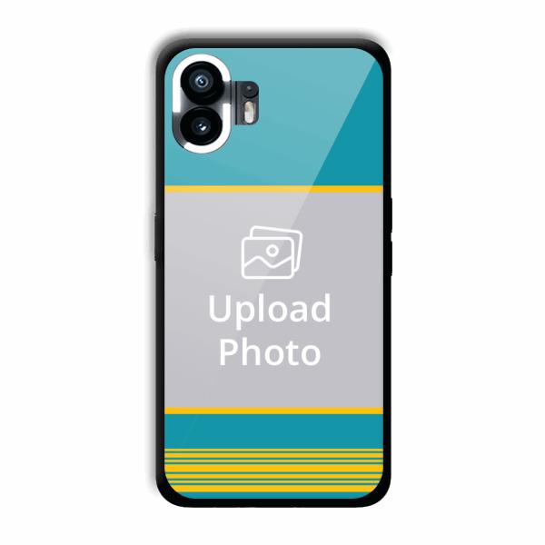 Yellow Blue Design Customized Printed Back Cover for Nothing Phone (2)
