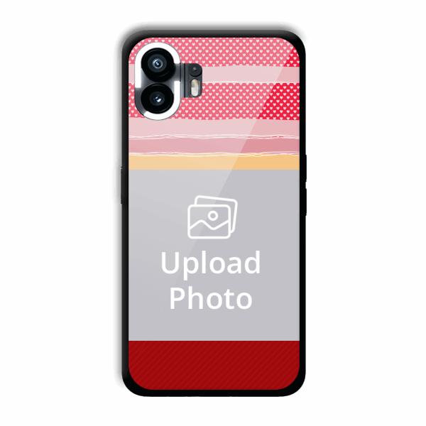 Red Pink Design Customized Printed Back Cover for Nothing Phone (2)