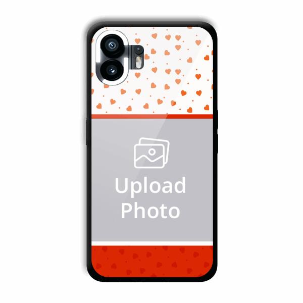 Orange Hearts Customized Printed Back Cover for Nothing Phone (2)