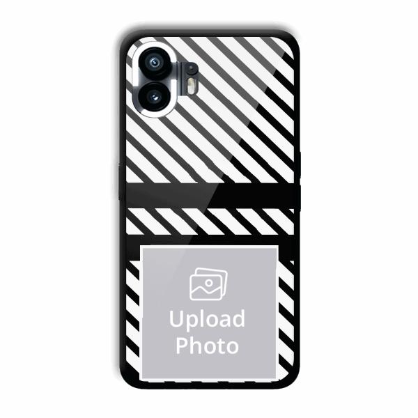 White Black Customized Printed Back Cover for Nothing Phone (2)