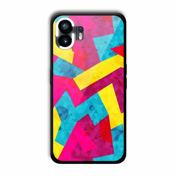 Pink Yellow Pattern Phone Customized Printed Back Cover for Nothing Phone (2)