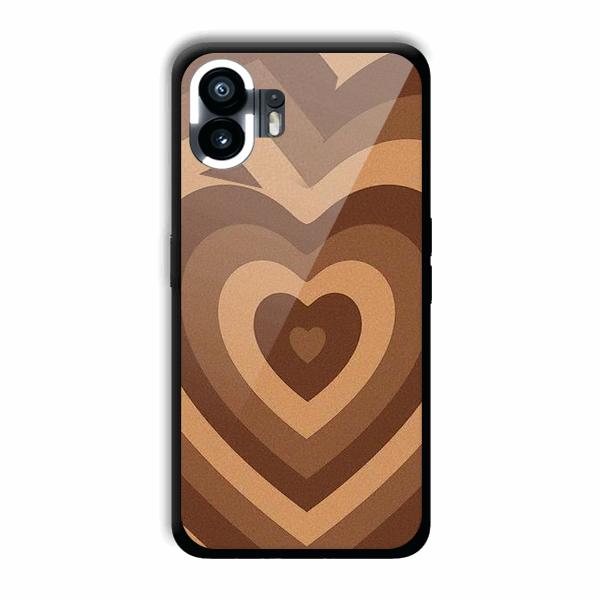 Brown Hearts Phone Customized Printed Back Cover for Nothing Phone (2)