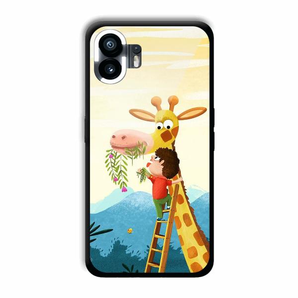 Giraffe & The Boy Phone Customized Printed Back Cover for Nothing Phone (2)