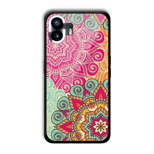 Floral Design Phone Customized Printed Back Cover for Nothing Phone (2)