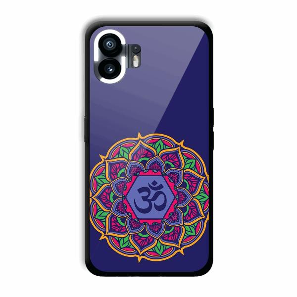 Blue Om Design Phone Customized Printed Back Cover for Nothing Phone (2)
