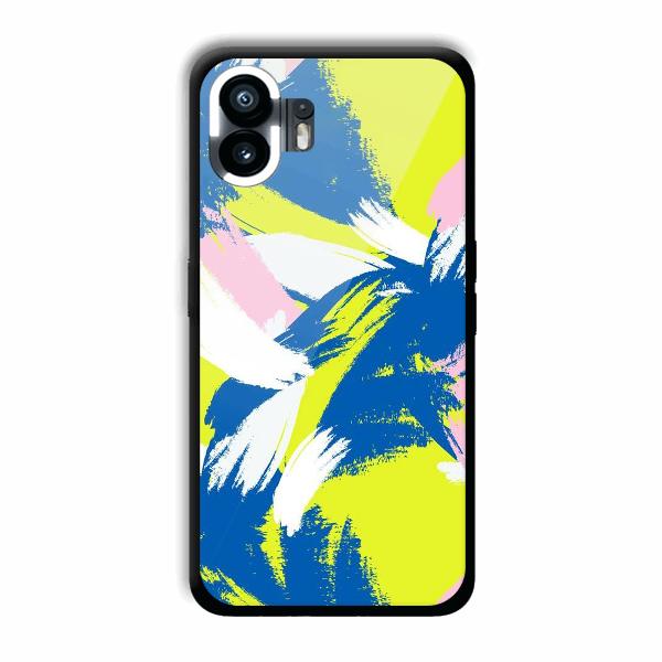 Blue White Pattern Phone Customized Printed Back Cover for Nothing Phone (2)