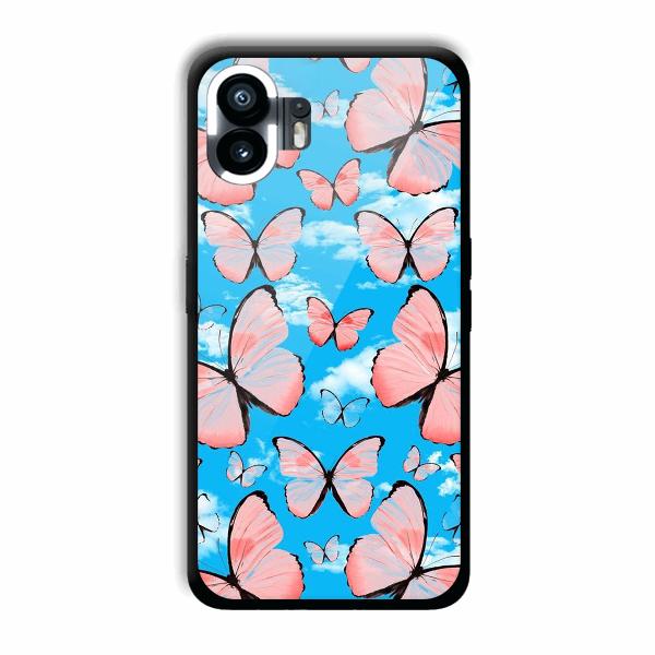 Pink Butterflies Phone Customized Printed Back Cover for Nothing Phone (2)