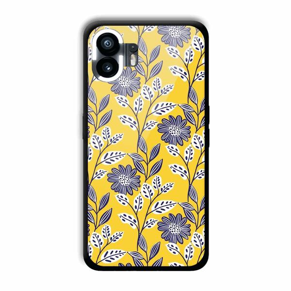 Yellow Fabric Design Phone Customized Printed Back Cover for Nothing Phone (2)