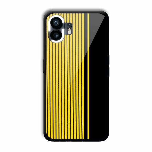 Yellow Black Design Phone Customized Printed Back Cover for Nothing Phone (2)