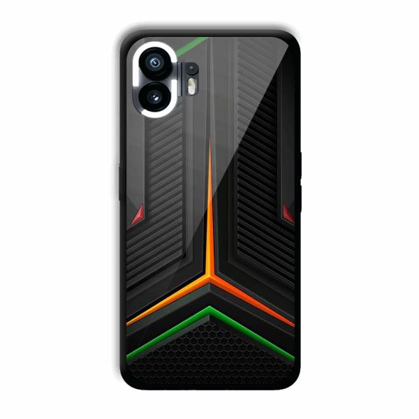 Black Design Phone Customized Printed Back Cover for Nothing Phone (2)
